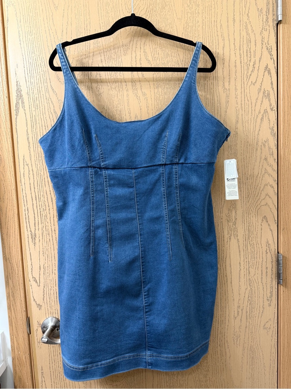 Denim Blue Tank Dress Jumper Side Zip Women’s Size XXL 20